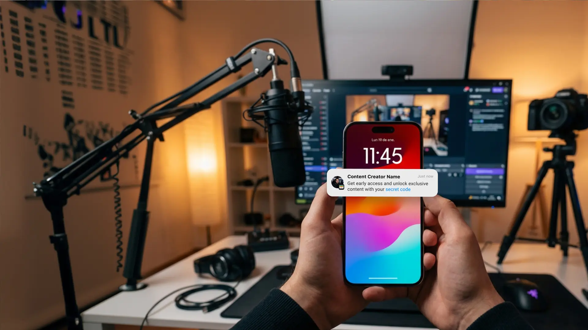 Content creator growing and owning their audience directly with Walopass