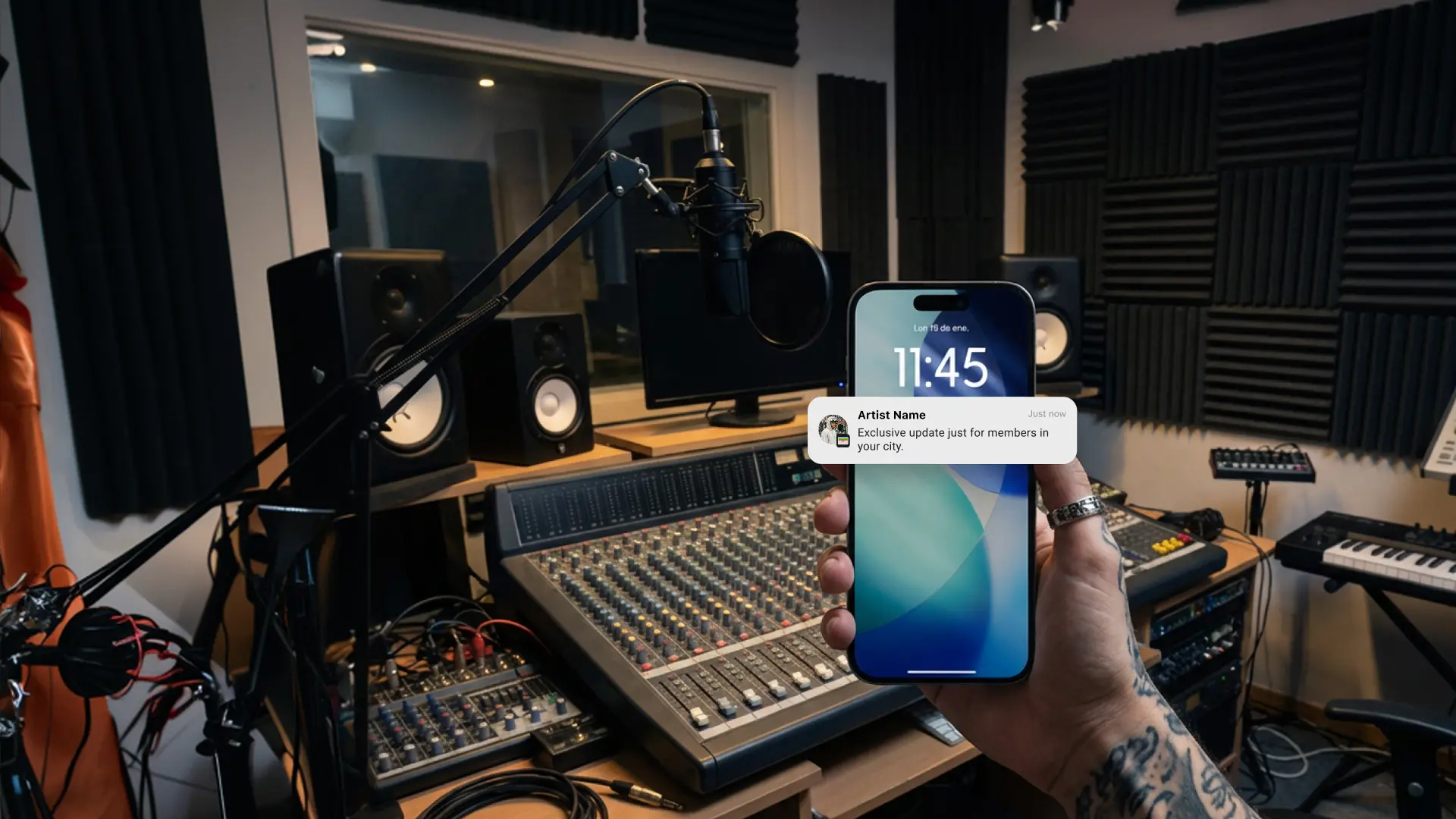 Musician using Walopass to connect with fans through digital wallet passes